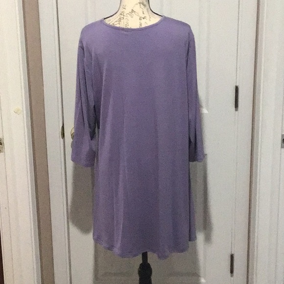 Tunic top with bling & shark bite hem - Picture 3 of 3